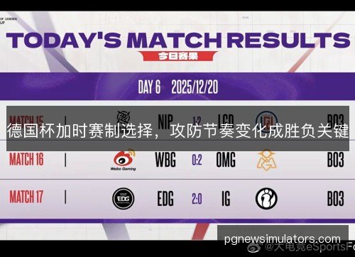 德国杯加时赛制选择，攻防节奏变化成胜负关键
